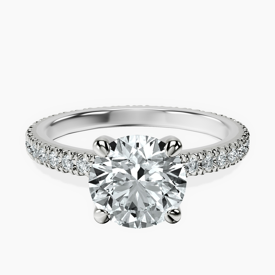 18ct White Gold Claire Full Eternity Lab Diamond Ring front image