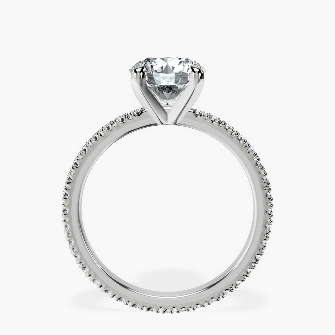 18ct White Gold Claire Full Eternity Lab Diamond Ring side right image one