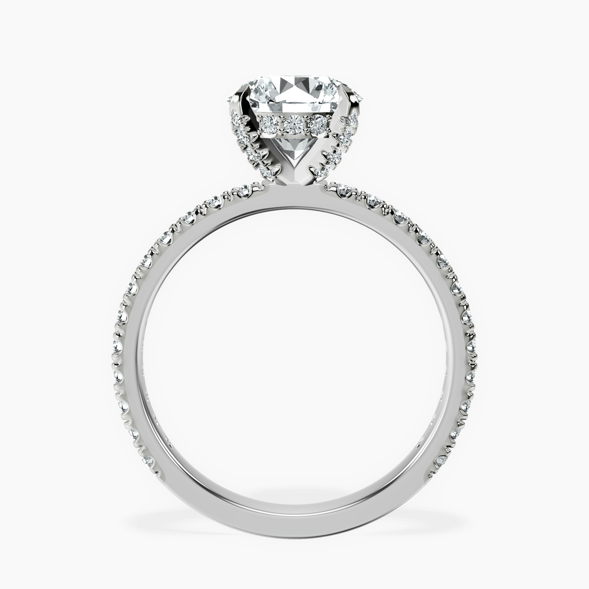 9ct White Gold Kylie Eternity Lab Diamond Ring side right image one