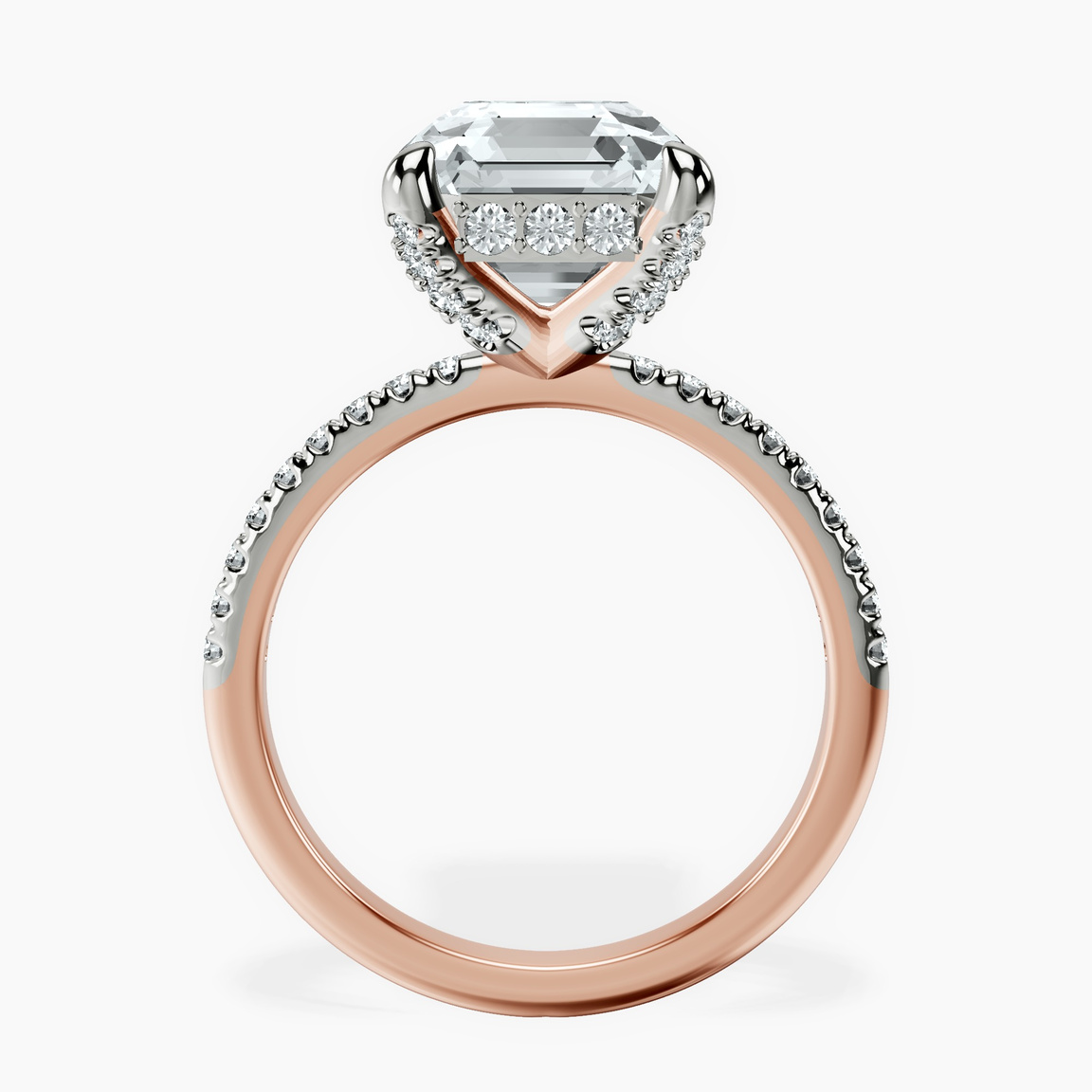 14kt Rose Gold Serena Eternity Lab Diamond Ring side right image one
