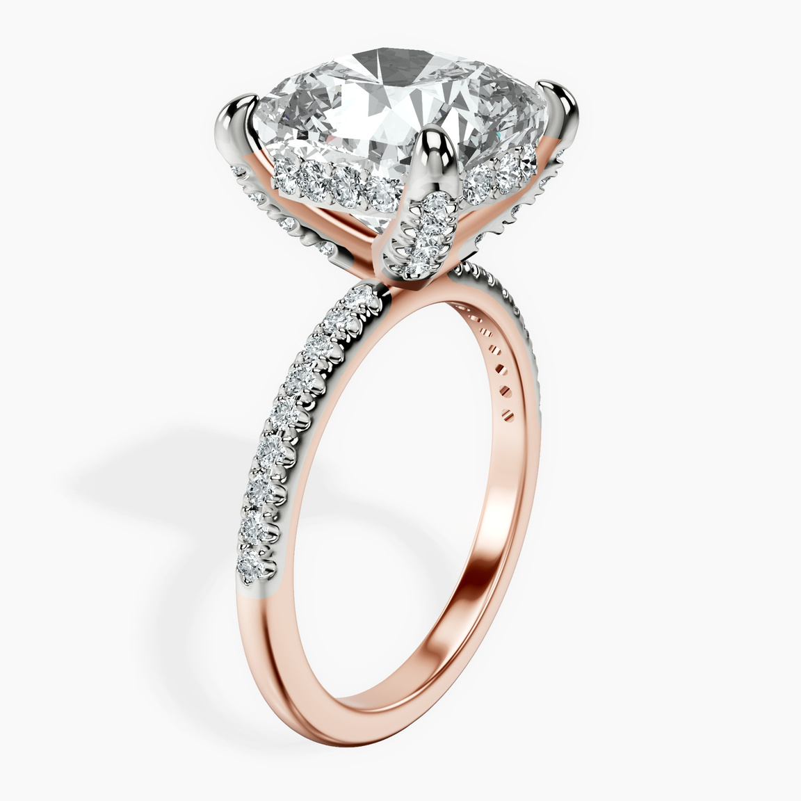 14kt Rose Gold Serena Eternity Lab Diamond Ring standing product image one