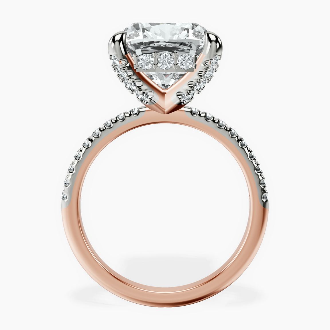 14kt Rose Gold Serena Eternity Lab Diamond Ring side right image one