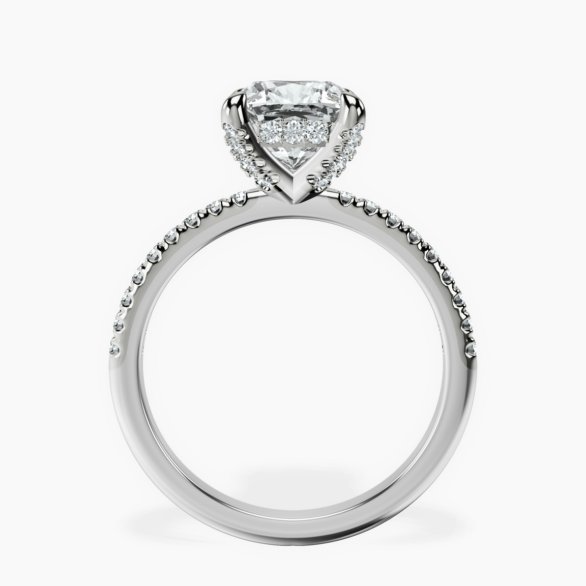 10kt White Gold Serena Eternity Lab Diamond Ring side right image one