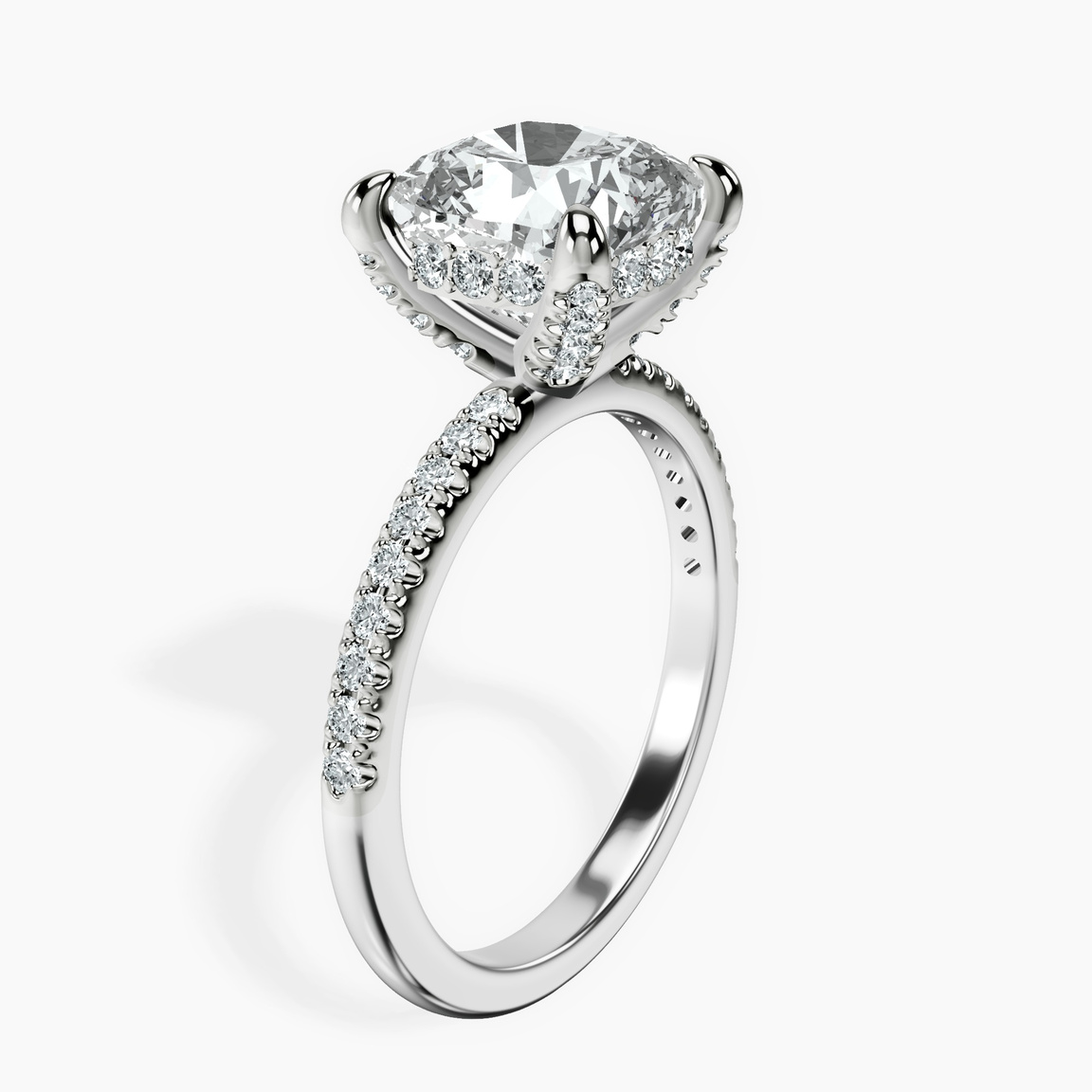 10kt White Gold Serena Eternity Lab Diamond Ring standing product image one