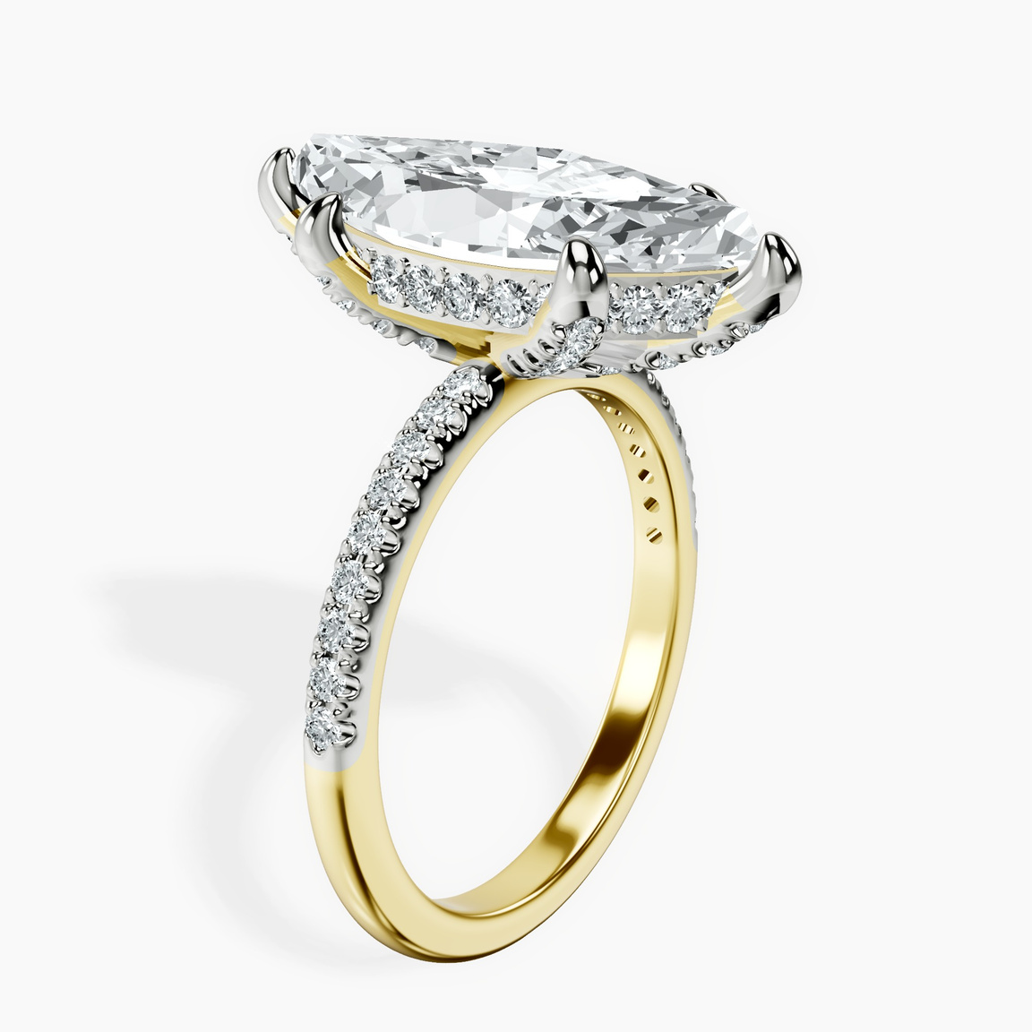 10kt Yellow Gold Serena Eternity Lab Diamond Ring standing product image one