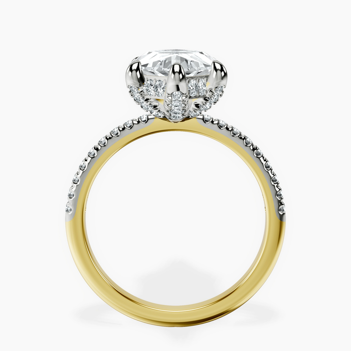 10kt Yellow Gold Serena Eternity Lab Diamond Ring side right image one