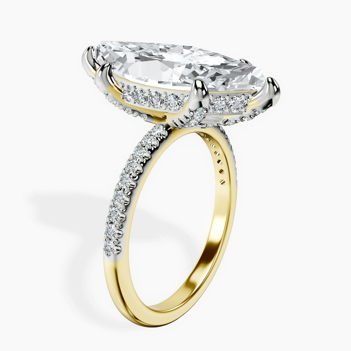 18kt Yellow Gold Serena Eternity Lab Diamond Ring standing product image one