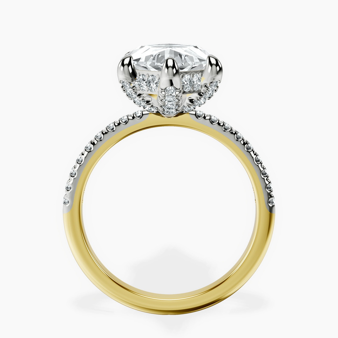 18kt Yellow Gold Serena Eternity Lab Diamond Ring side right image one