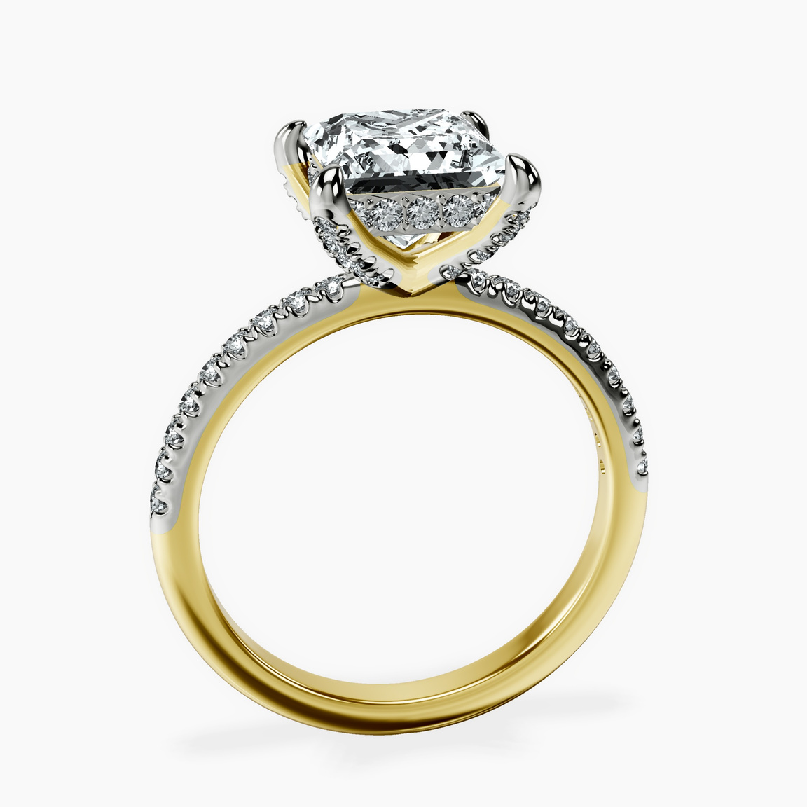 10kt Yellow Gold Serena Eternity Lab Diamond Ring side right image one