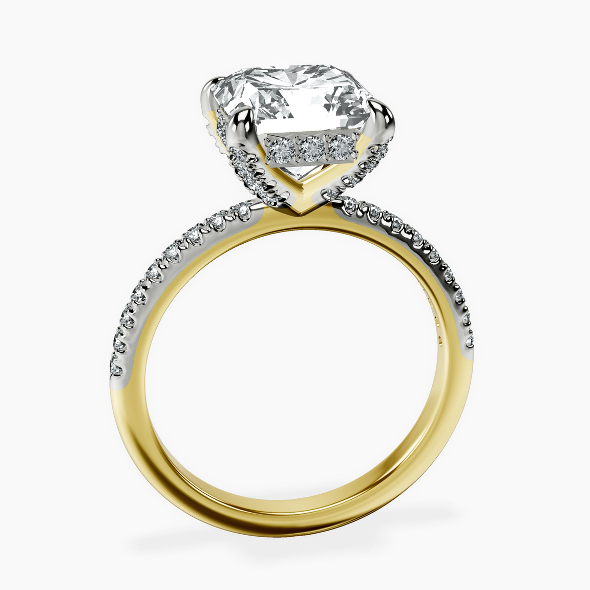 14kt Yellow Gold Serena Eternity Lab Diamond Ring side right image one