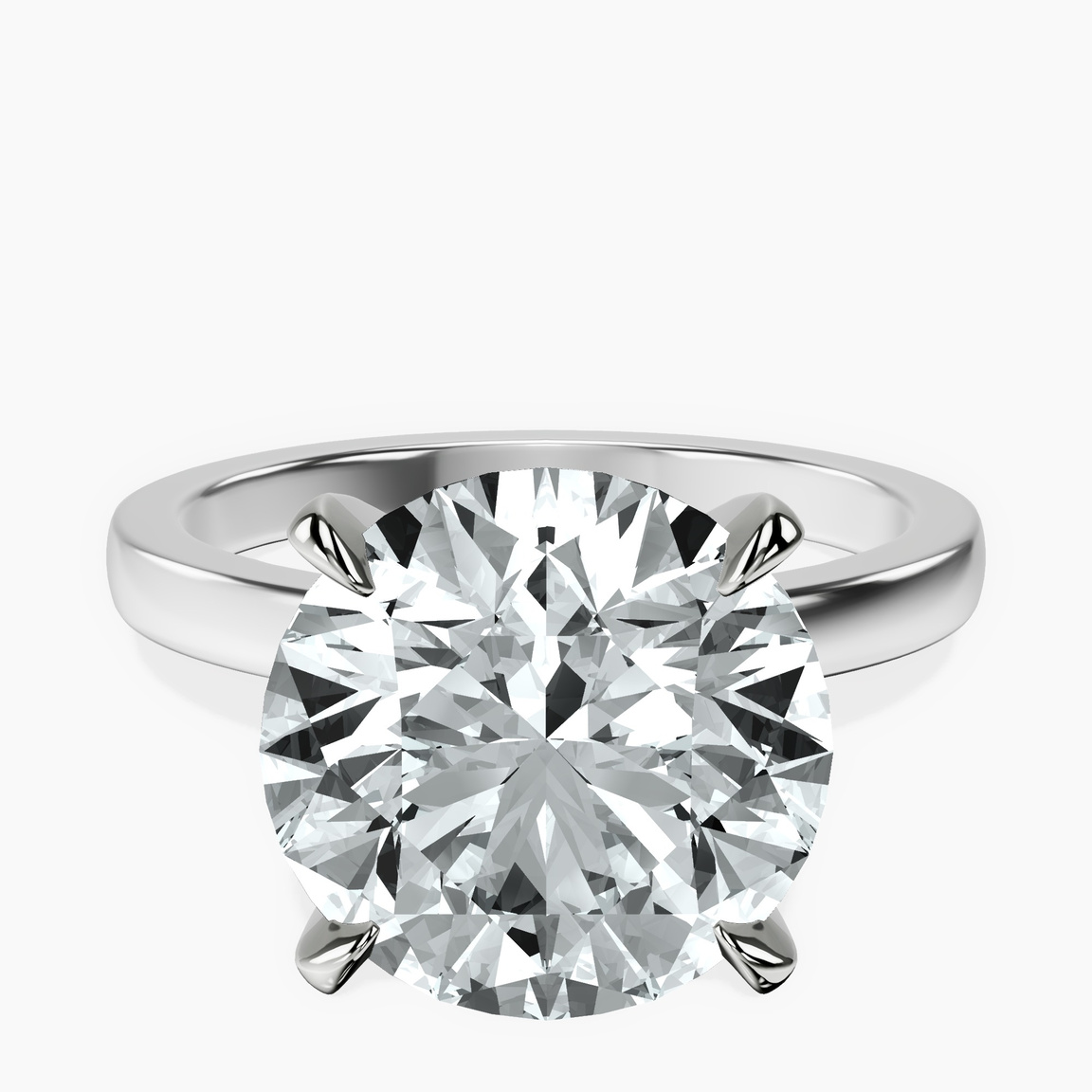 Platinum Mystic Secret Halo Lab Diamond Ring front image