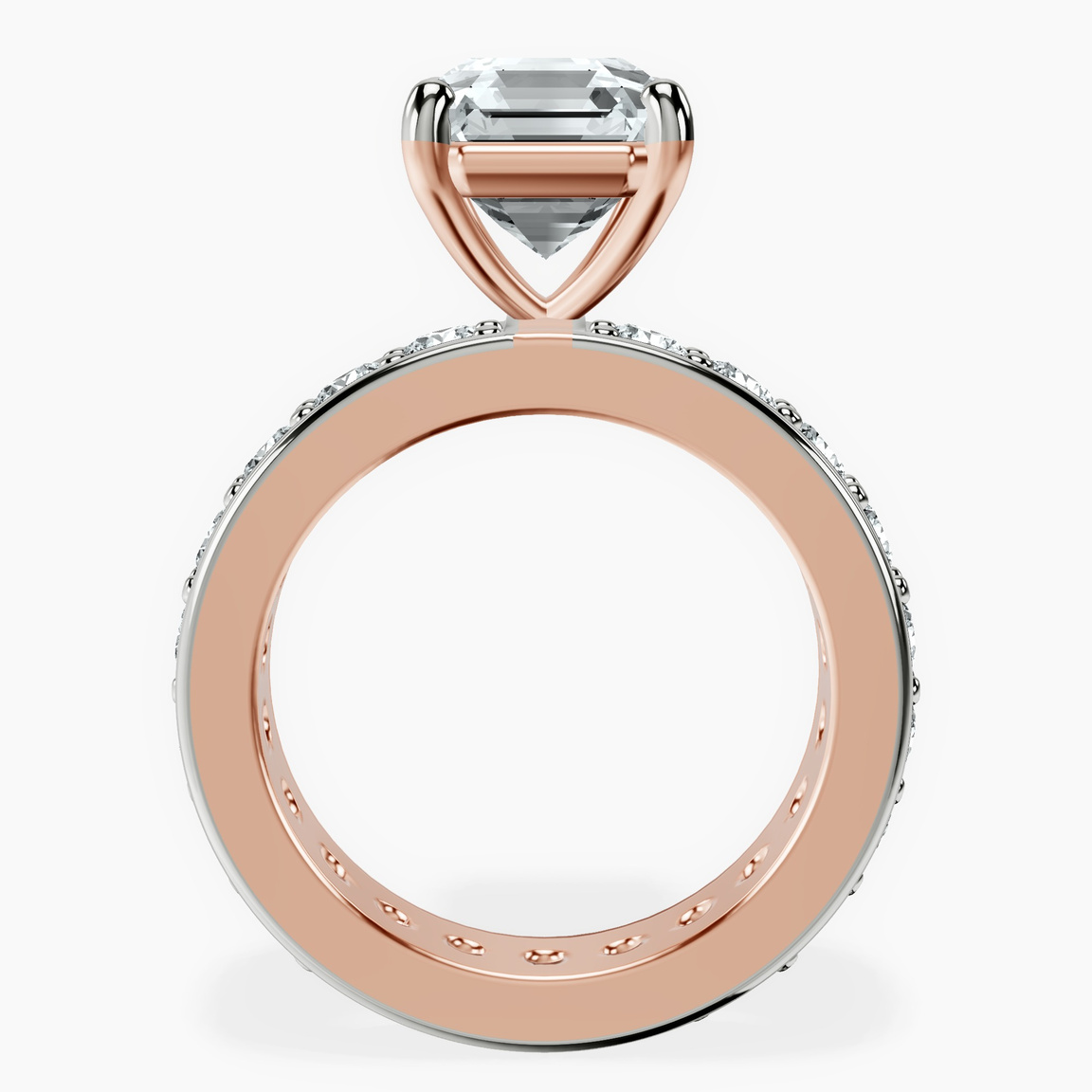 18kt Rose Gold Madeline Full Eternity Lab Diamond Ring side right image one