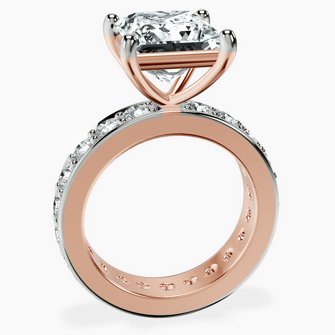 18kt Rose Gold Madeline Full Eternity Lab Diamond Ring side right image one