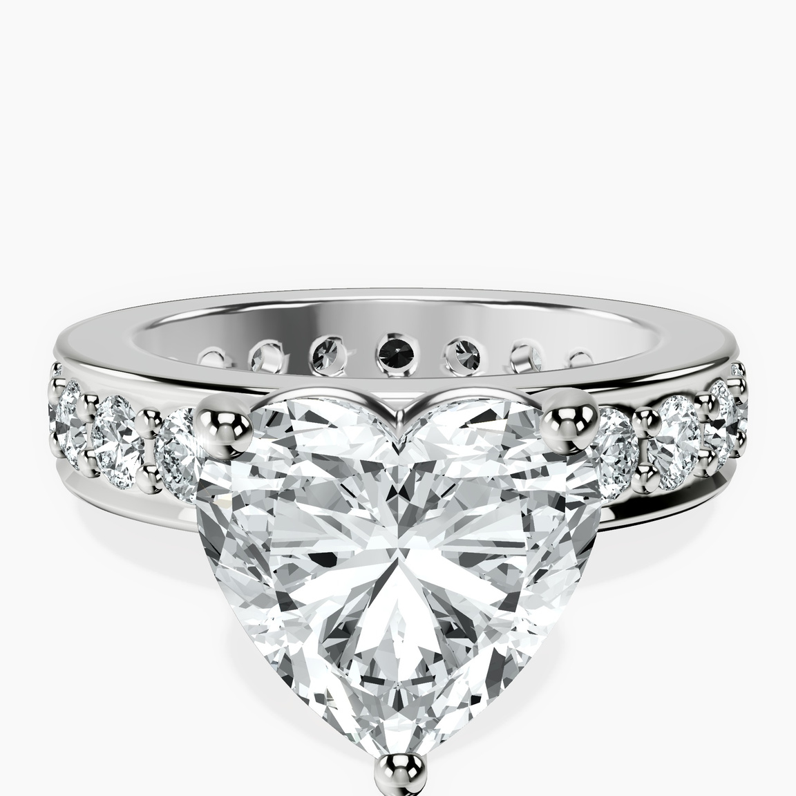 Platinum Madeline Full Eternity Lab Diamond Ring front image