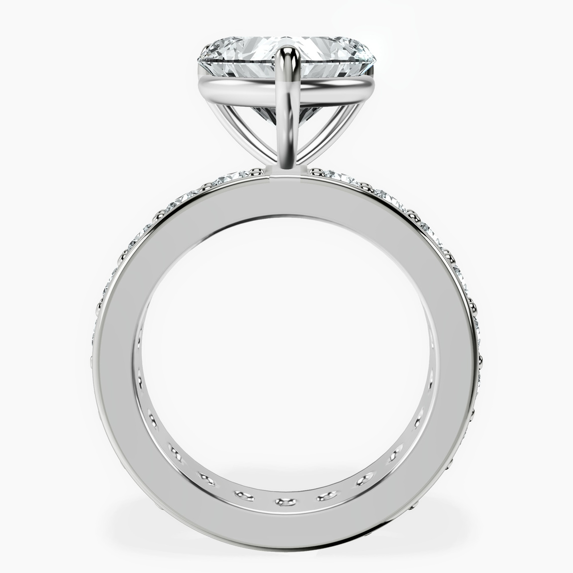Platinum Madeline Full Eternity Lab Diamond Ring side right image one
