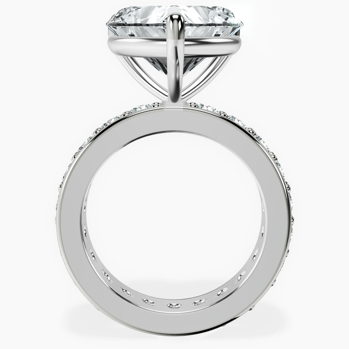 Platinum Madeline Full Eternity Lab Diamond Ring side right image one