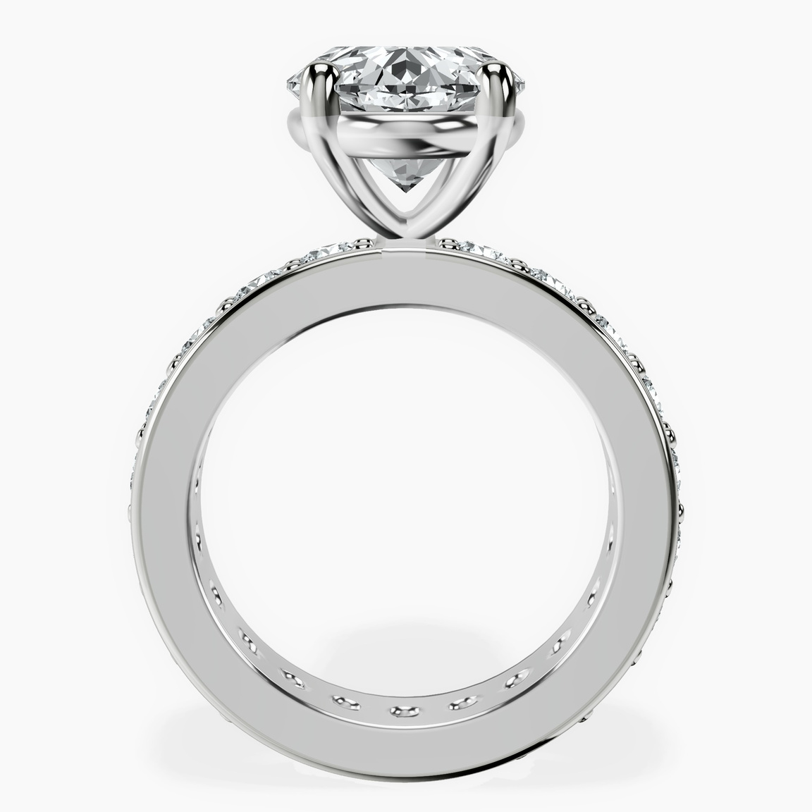 18kt White Gold Madeline Full Eternity Lab Diamond Ring side right image one