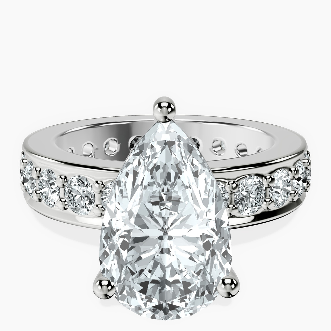 10kt White Gold Madeline Full Eternity Lab Diamond Ring front image