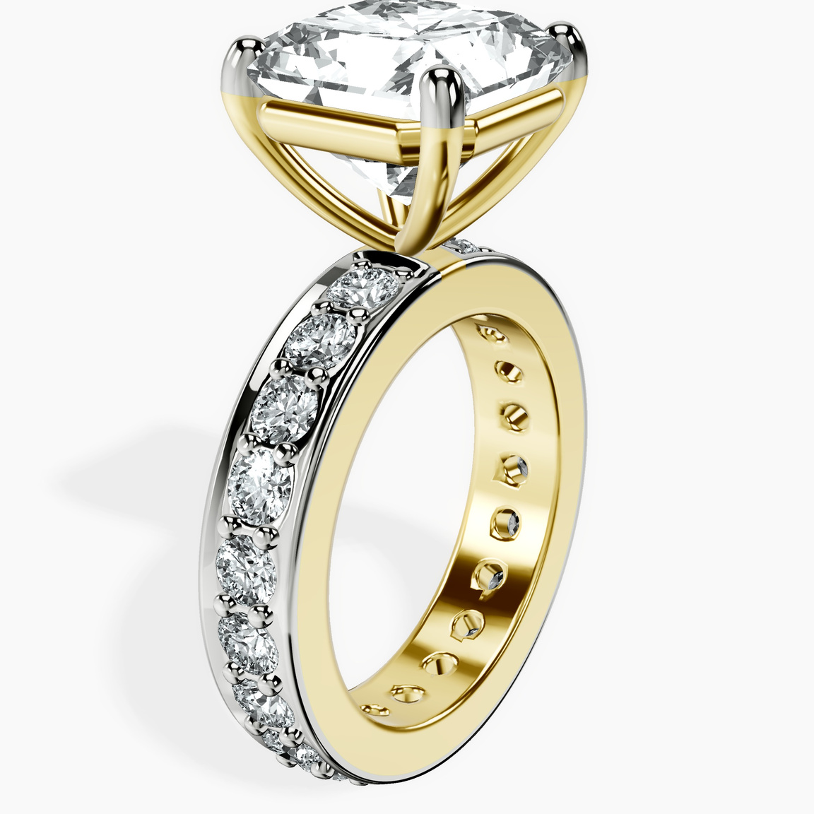 10kt Yellow Gold Madeline Full Eternity Lab Diamond Ring standing product image one