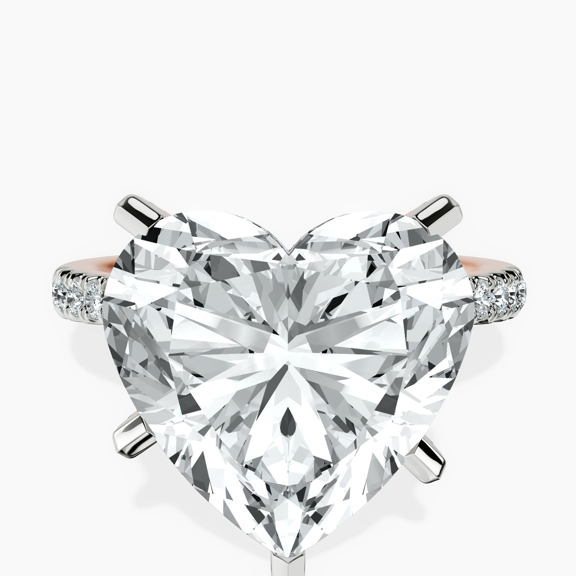 10kt Rose Gold Sara Tapered Eternity Lab Diamond Ring front image