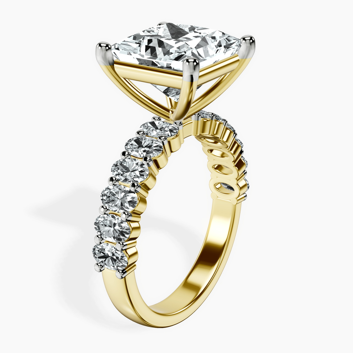 14kt Yellow Gold Danica Side Oval Lab Diamond Eternity Ring standing product image one