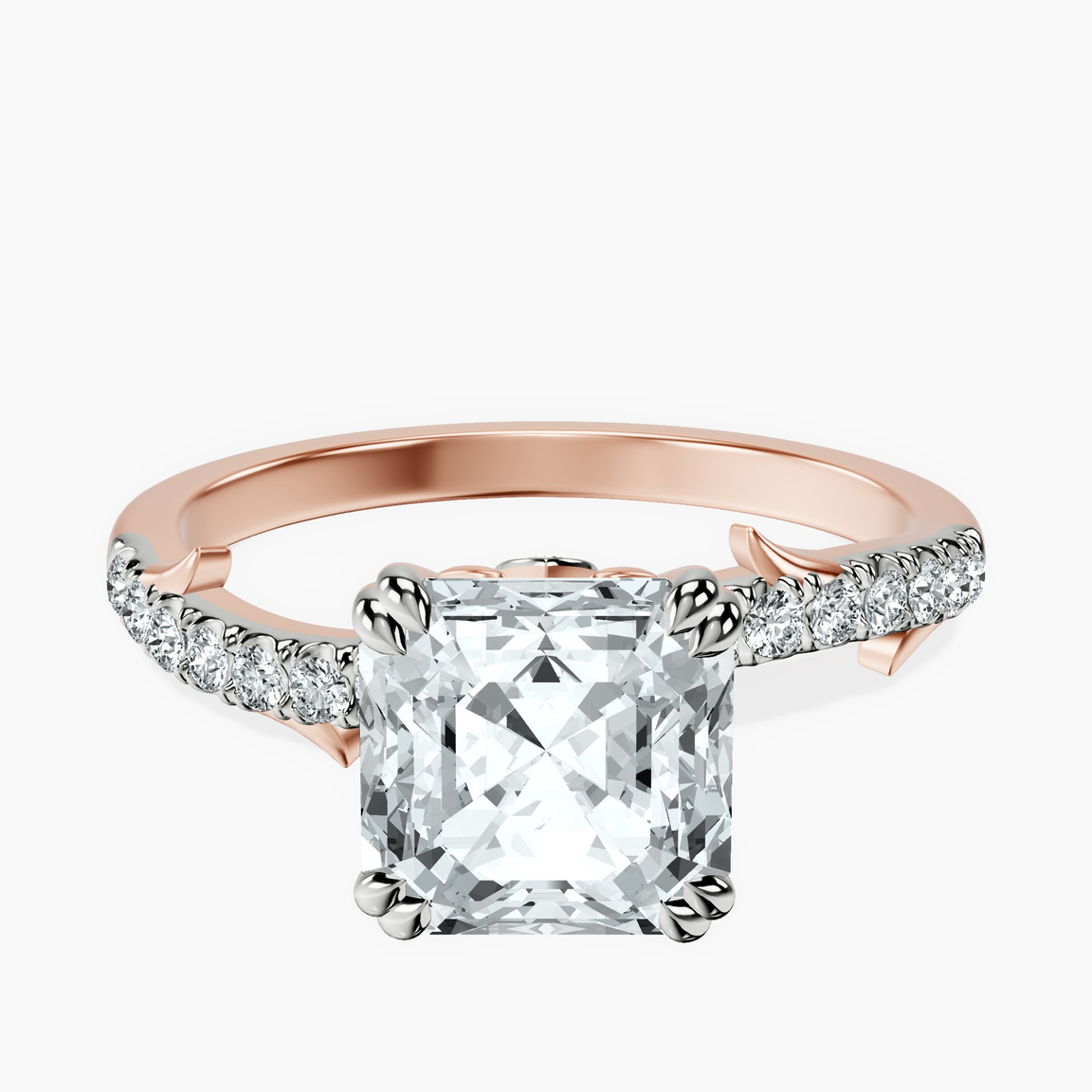 10kt Rose Gold Phoebe Twigs Lab Diamond Ring front image