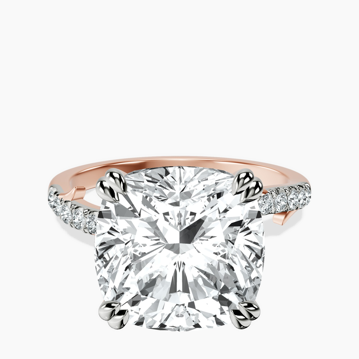 10kt Rose Gold Phoebe Twigs Lab Diamond Ring front image