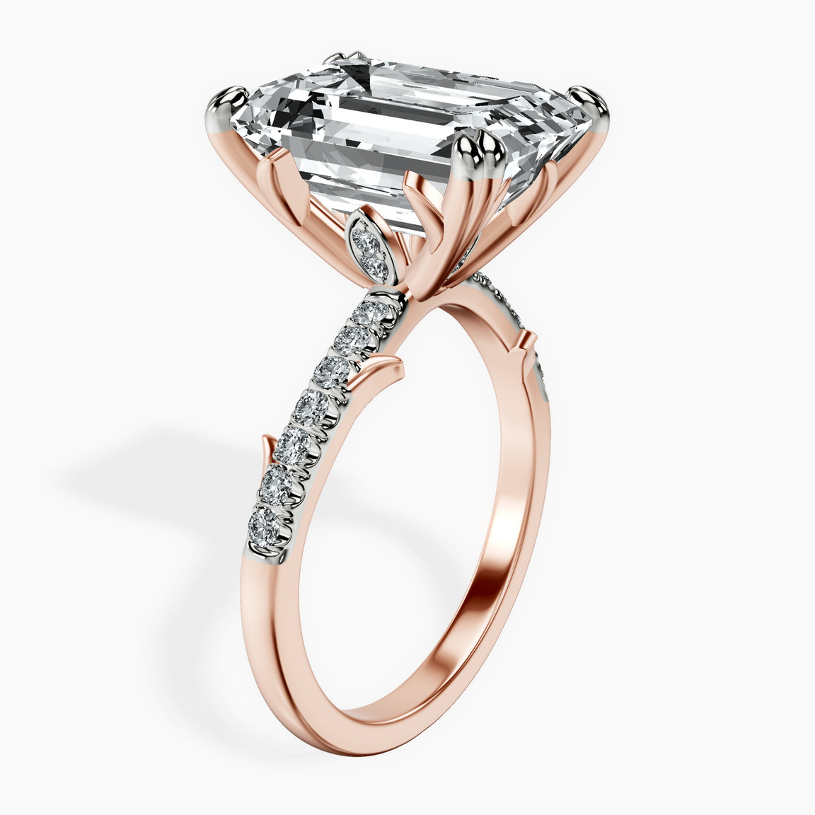 10kt Rose Gold Phoebe Twigs Lab Diamond Ring standing product image one