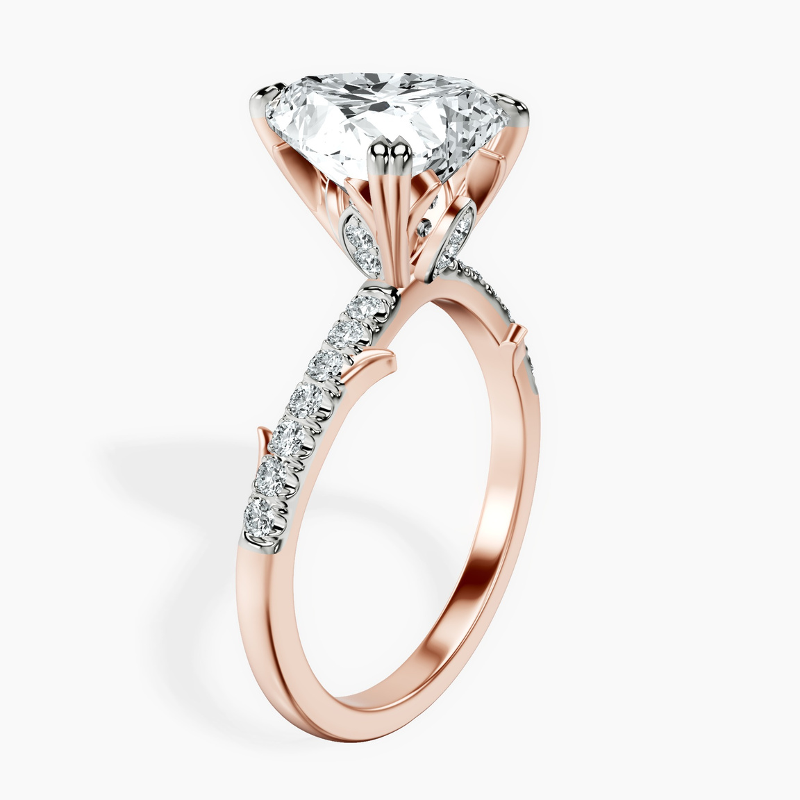 10kt Rose Gold Phoebe Twigs Lab Diamond Ring standing product image one