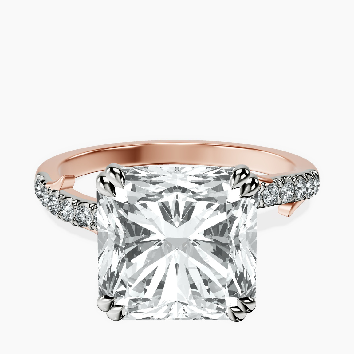 18kt Rose Gold Phoebe Twigs Lab Diamond Ring front image