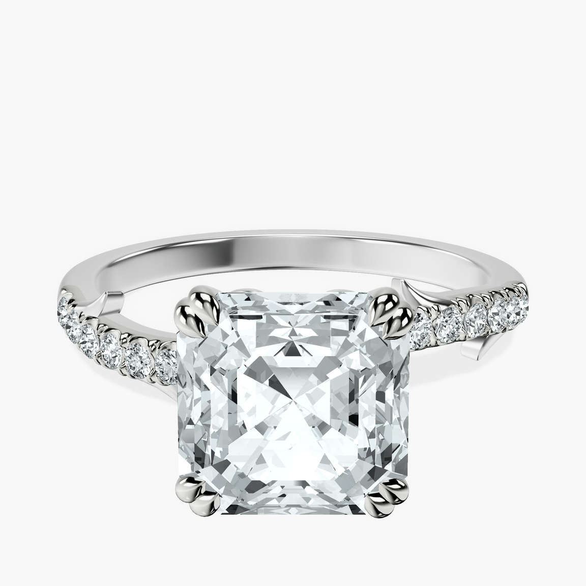 Platinum Phoebe Twigs Lab Diamond Ring front image