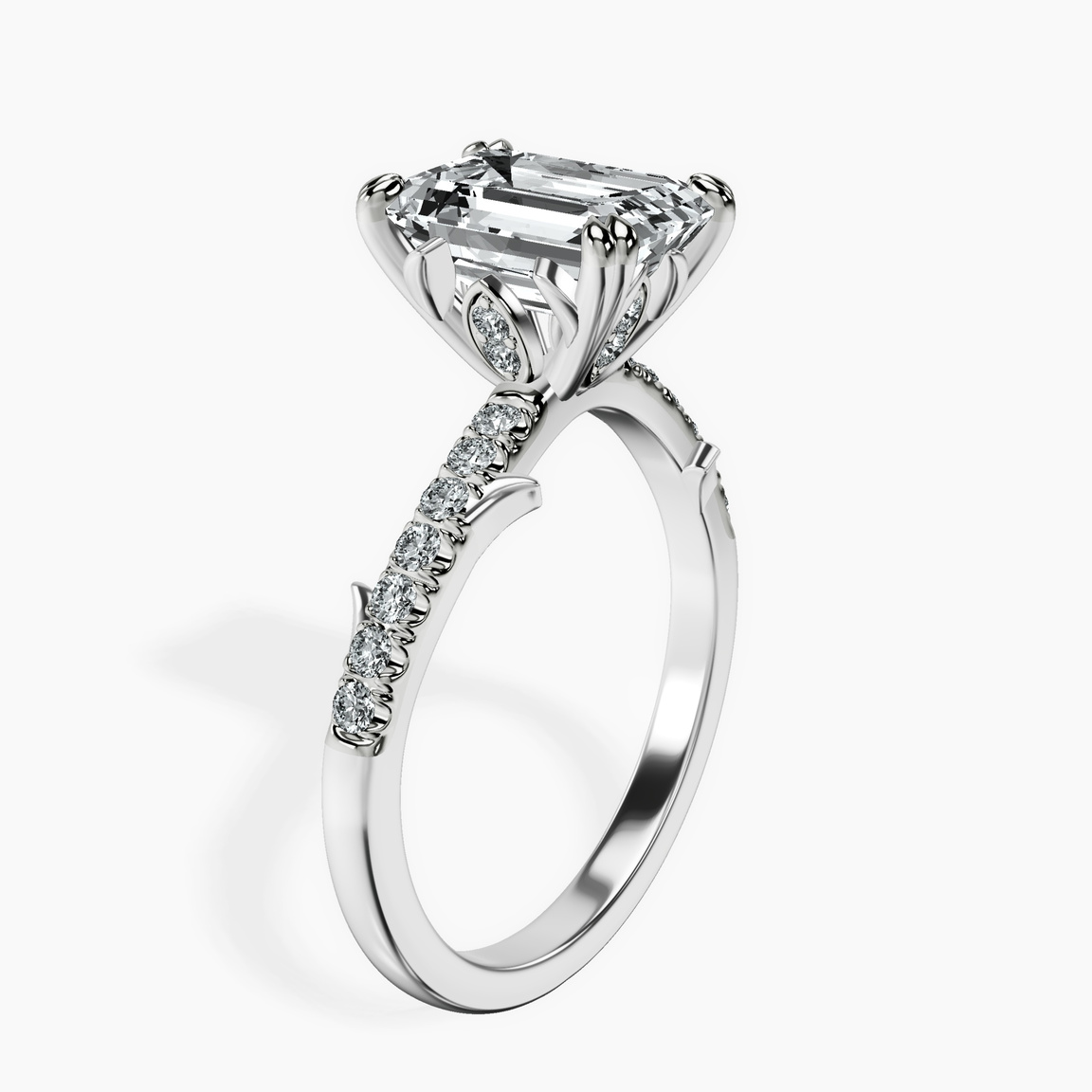 10kt White Gold Phoebe Twigs Lab Diamond Ring standing product image one