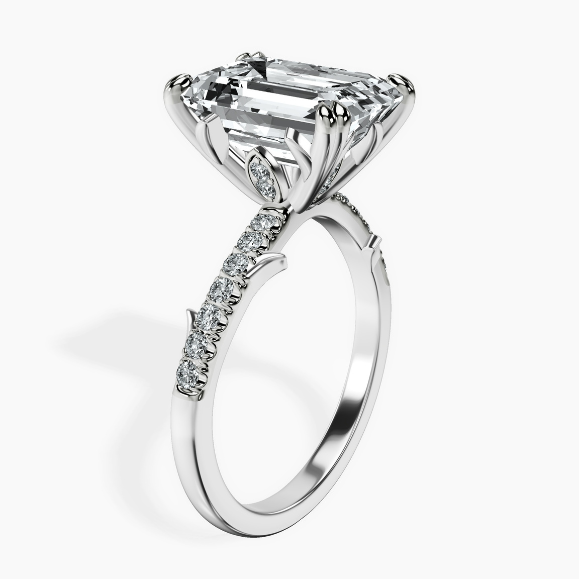 14kt White Gold Phoebe Twigs Lab Diamond Ring standing product image one