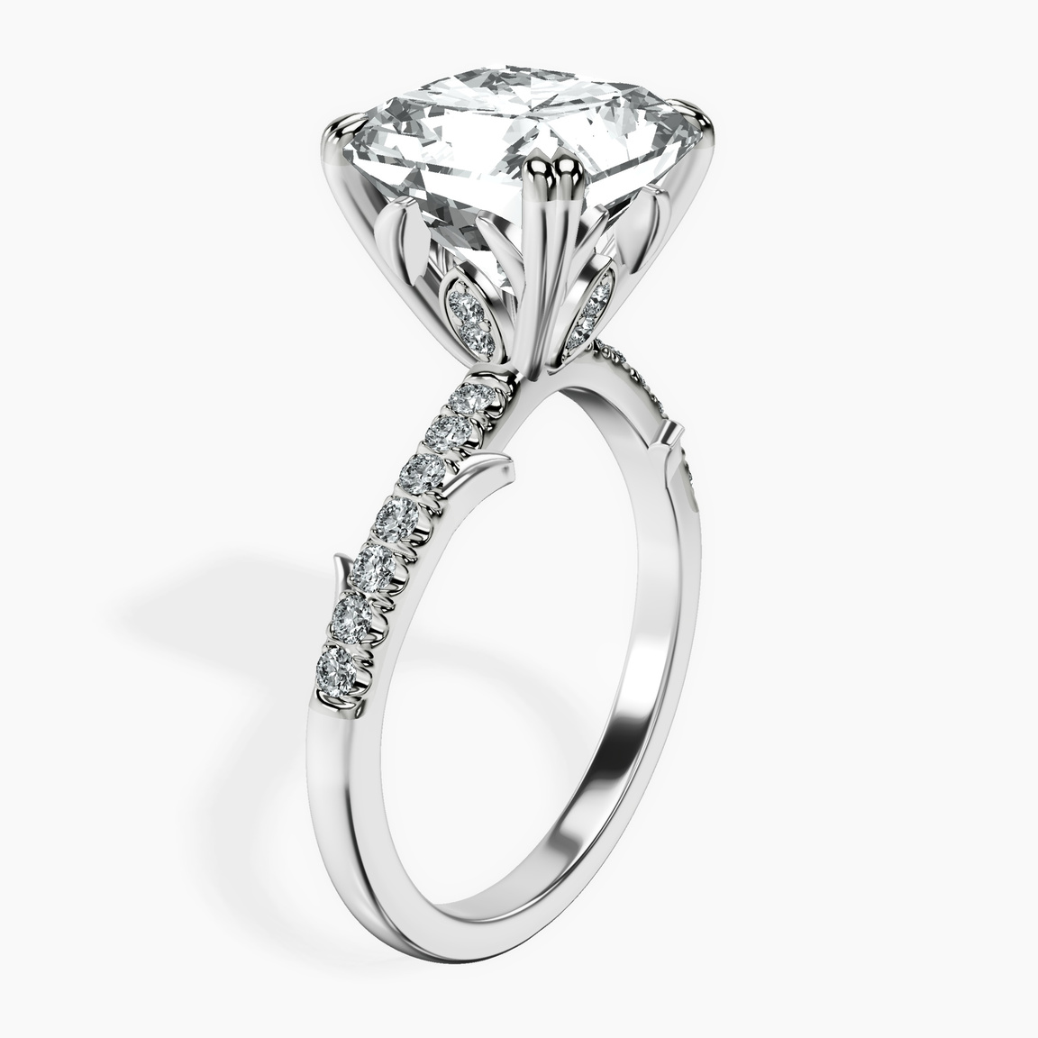 14kt White Gold Phoebe Twigs Lab Diamond Ring standing product image one