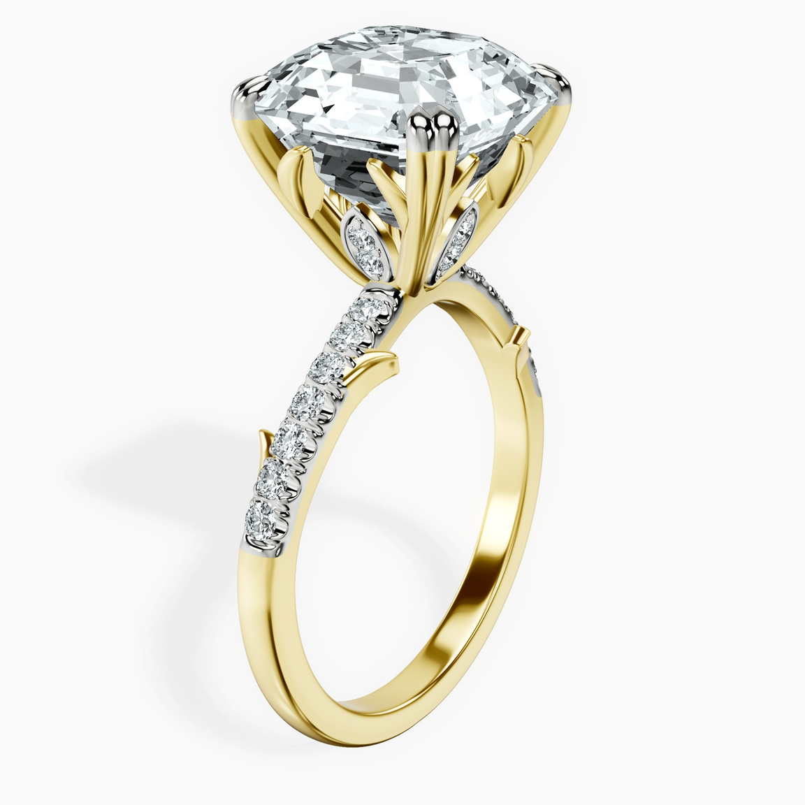 10kt Yellow Gold Phoebe Twigs Lab Diamond Ring standing product image one