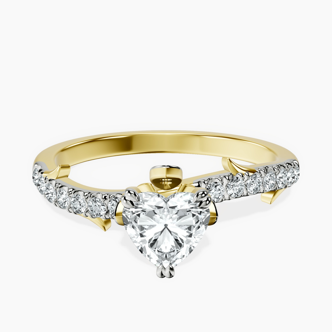 10kt Yellow Gold Phoebe Twigs Lab Diamond Ring front image