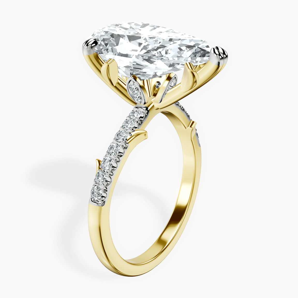 14kt Yellow Gold Phoebe Twigs Lab Diamond Ring standing product image one