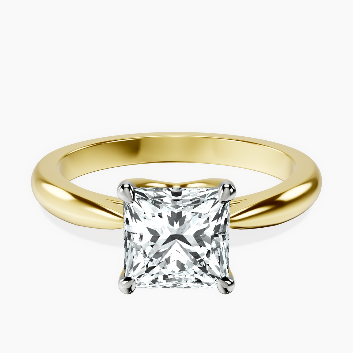 14kt Yellow Gold Azalea Classic Solitaire 2mm Lab Diamond Ring front image