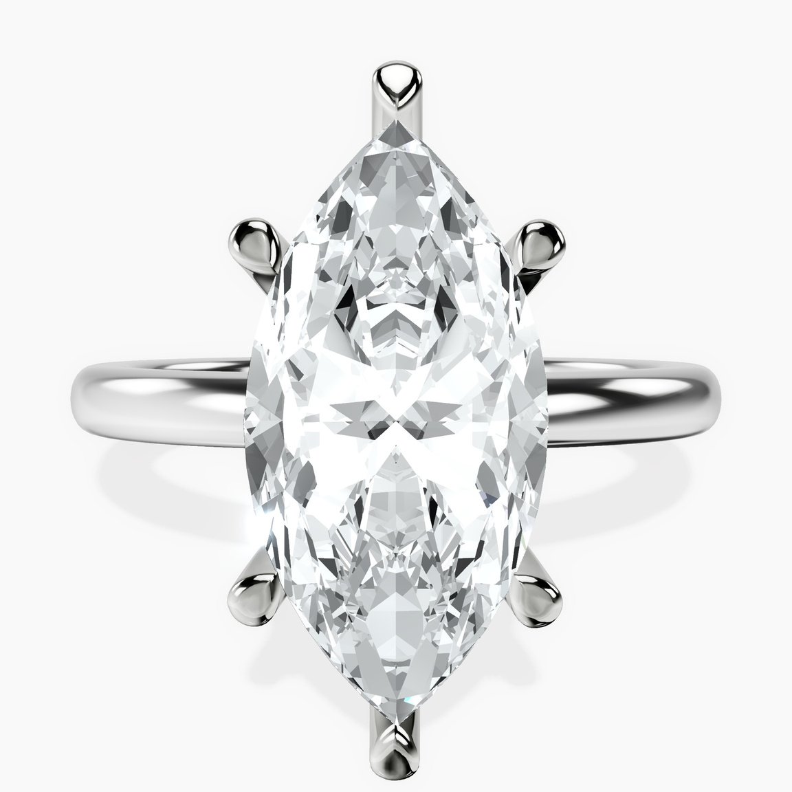 Platinum Mildred Hidden Halo Solitaire Lab Diamond Ring front image