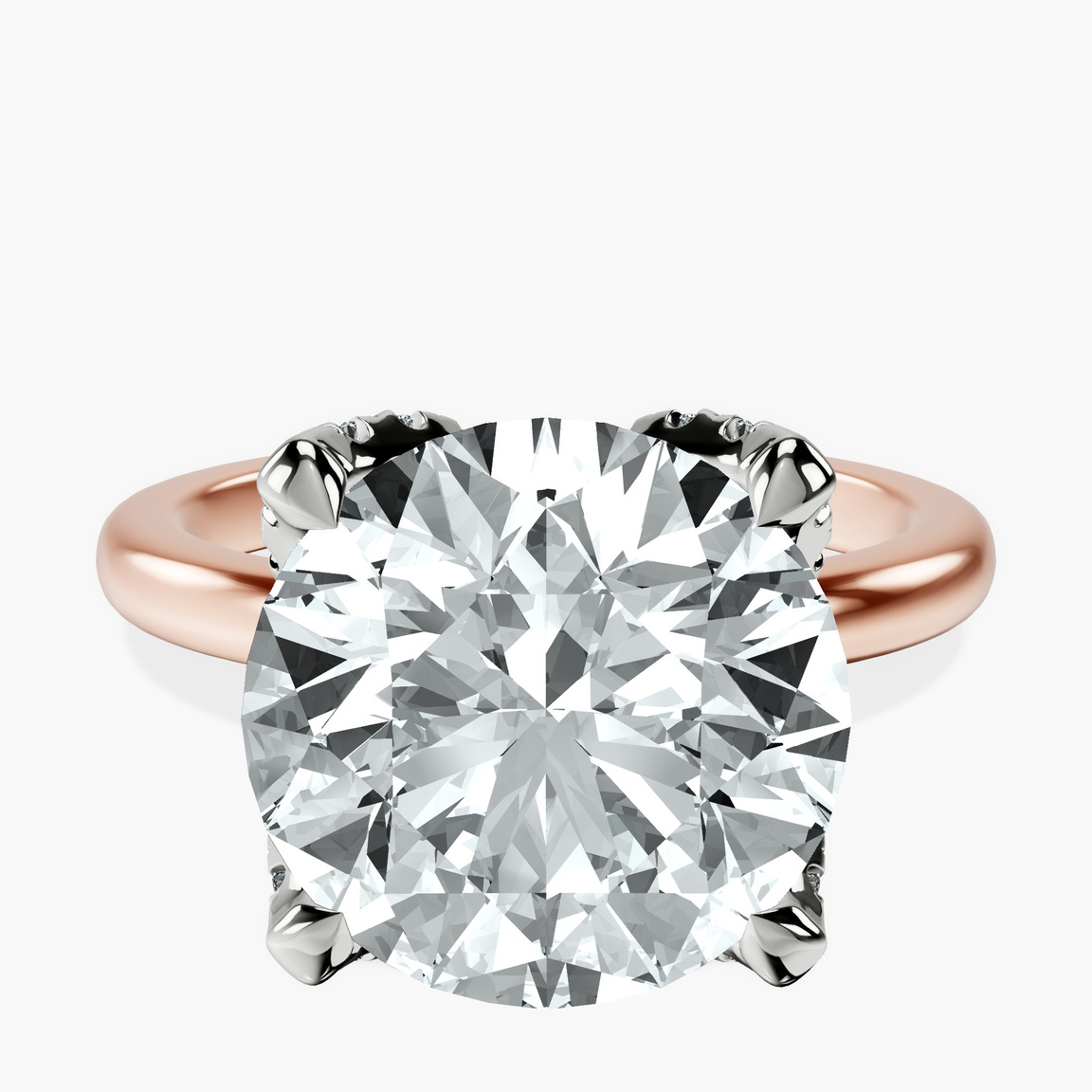 18kt Rose Gold Mabel Petal Solitaire Lab Diamond Ring front image