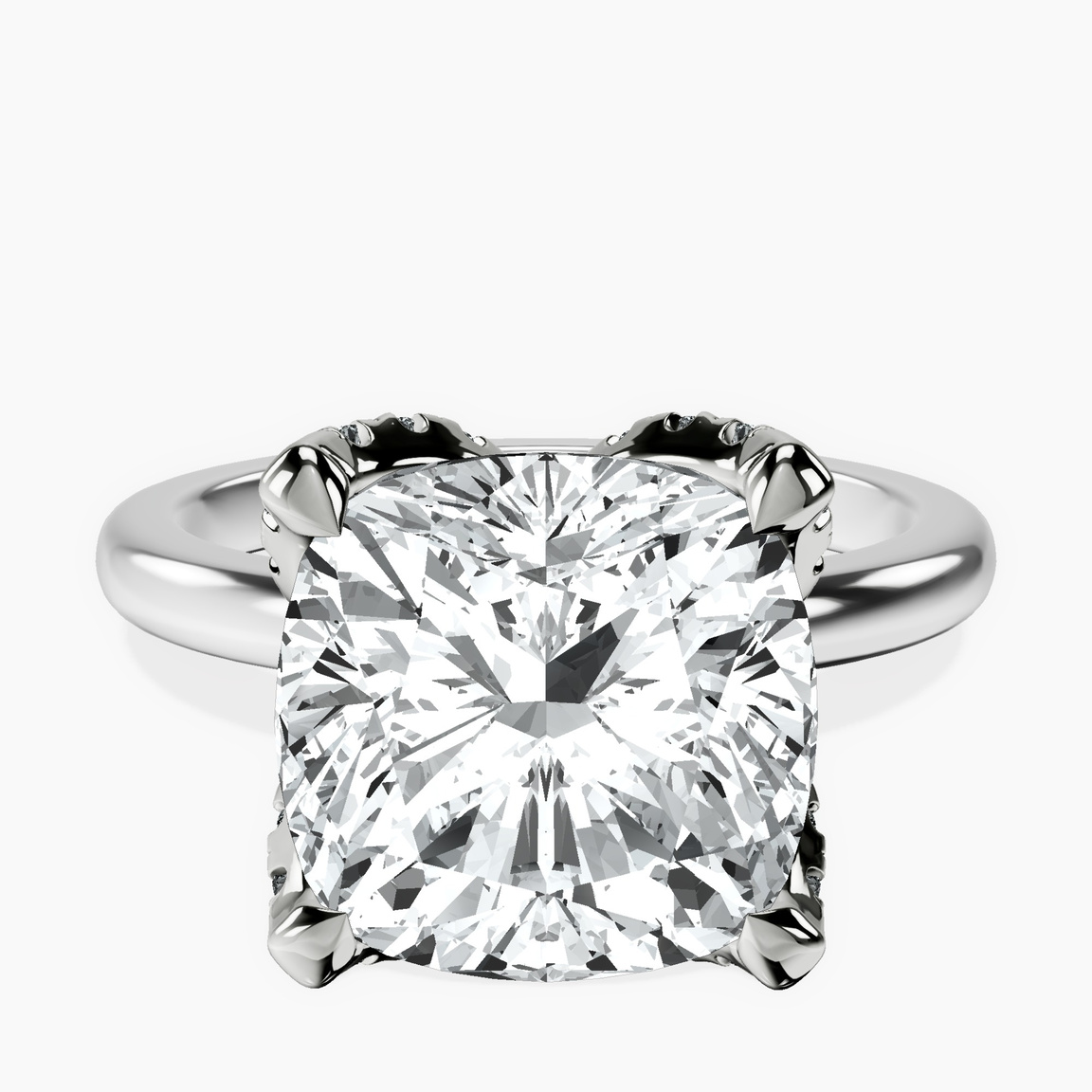 Platinum Mabel Petal Solitaire Lab Diamond Ring front image