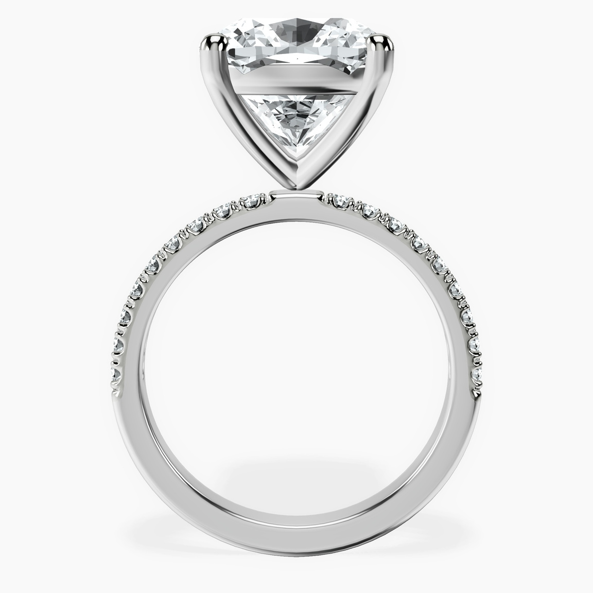 10kt White Gold Nomi Classic Eternity Lab Diamond Ring side right image one
