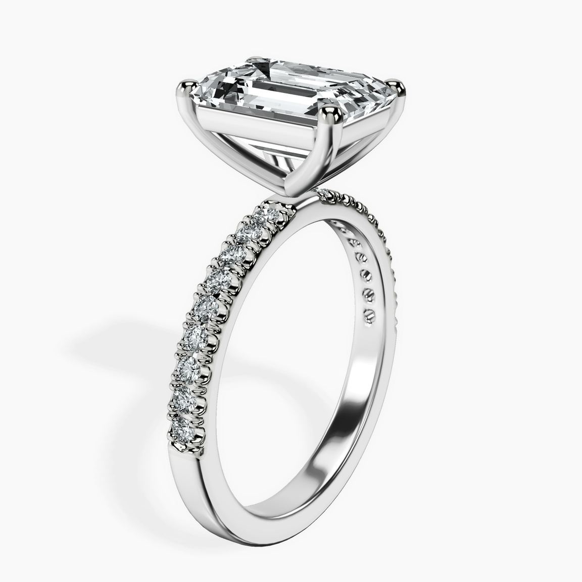 10kt White Gold Nomi Classic Eternity Lab Diamond Ring standing product image one