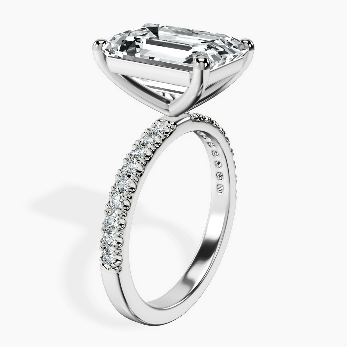 10kt White Gold Nomi Classic Eternity Lab Diamond Ring standing product image one