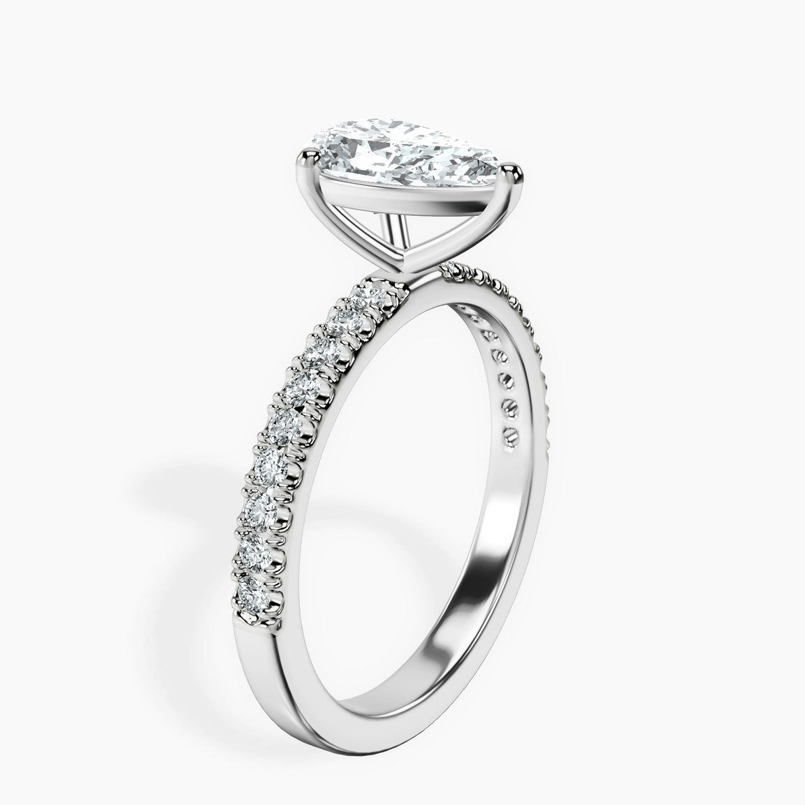 10kt White Gold Nomi Classic Eternity Lab Diamond Ring standing product image one