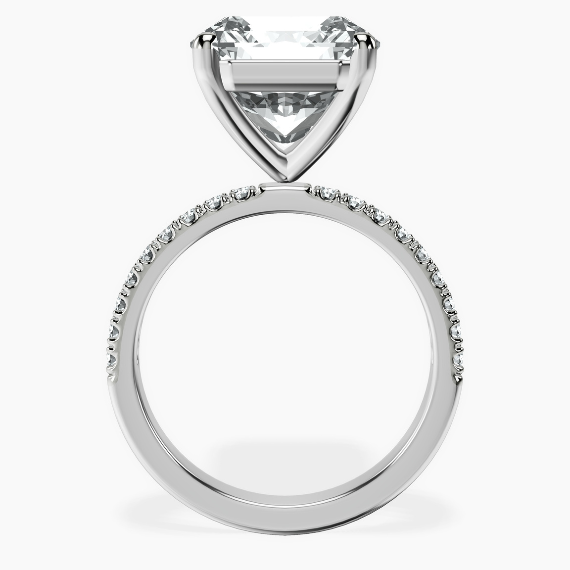 10kt White Gold Nomi Classic Eternity Lab Diamond Ring side right image one