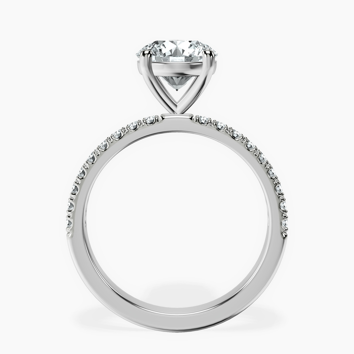 9ct White Gold Nomi Classic Eternity Lab Diamond Ring side right image one