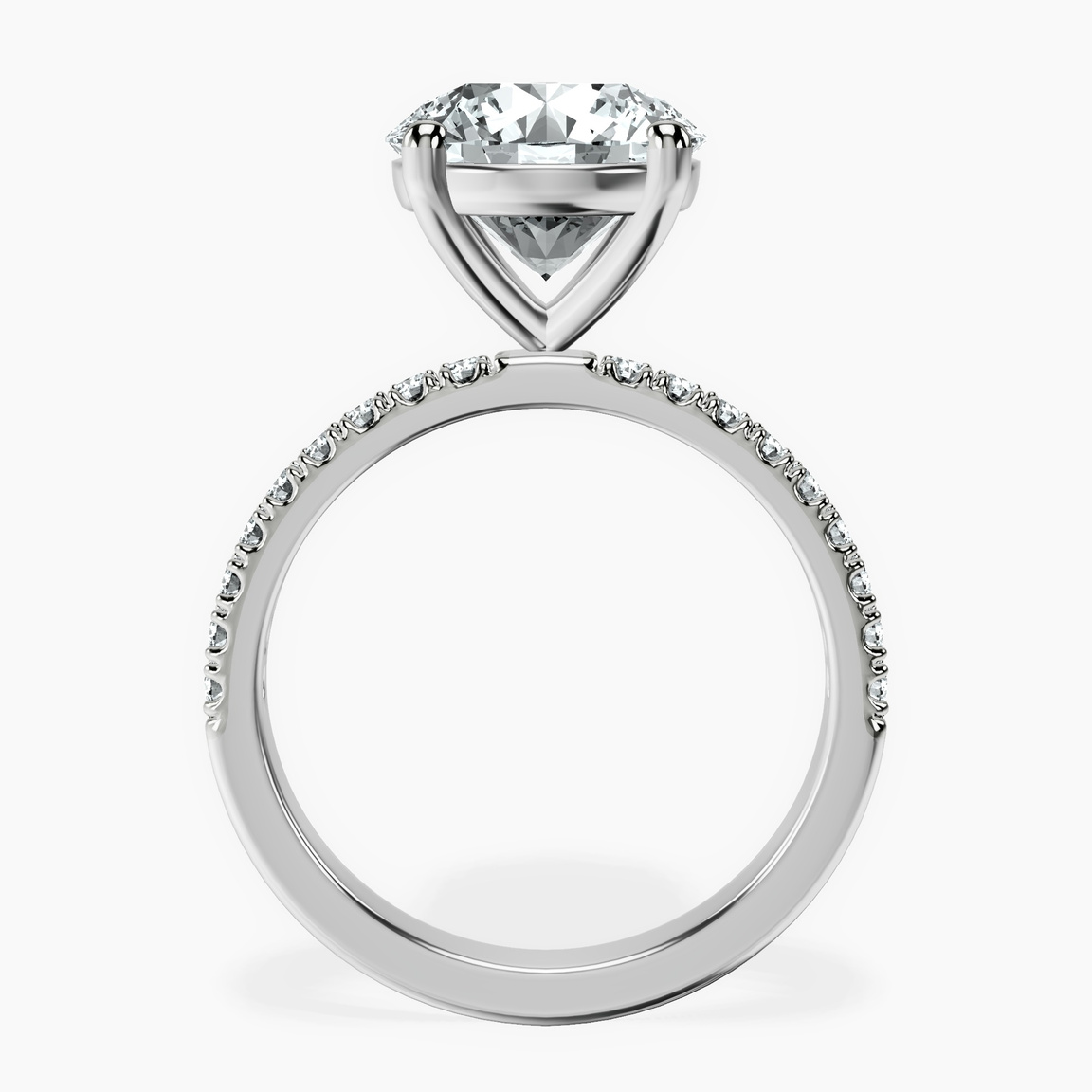 10kt White Gold Nomi Classic Eternity Lab Diamond Ring side right image one