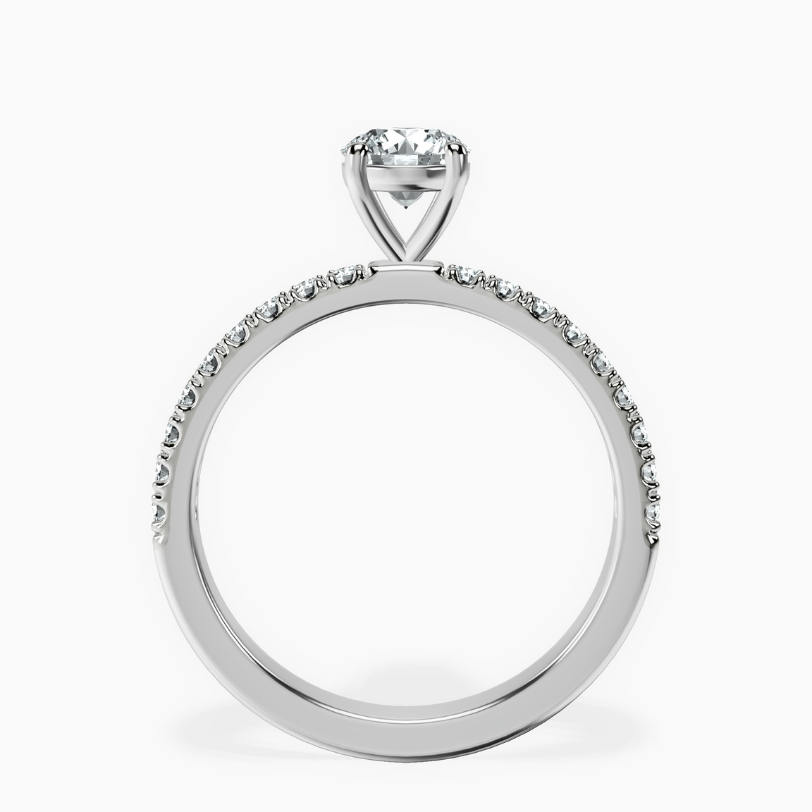 10kt White Gold Nomi Classic Eternity Lab Diamond Ring side right image one