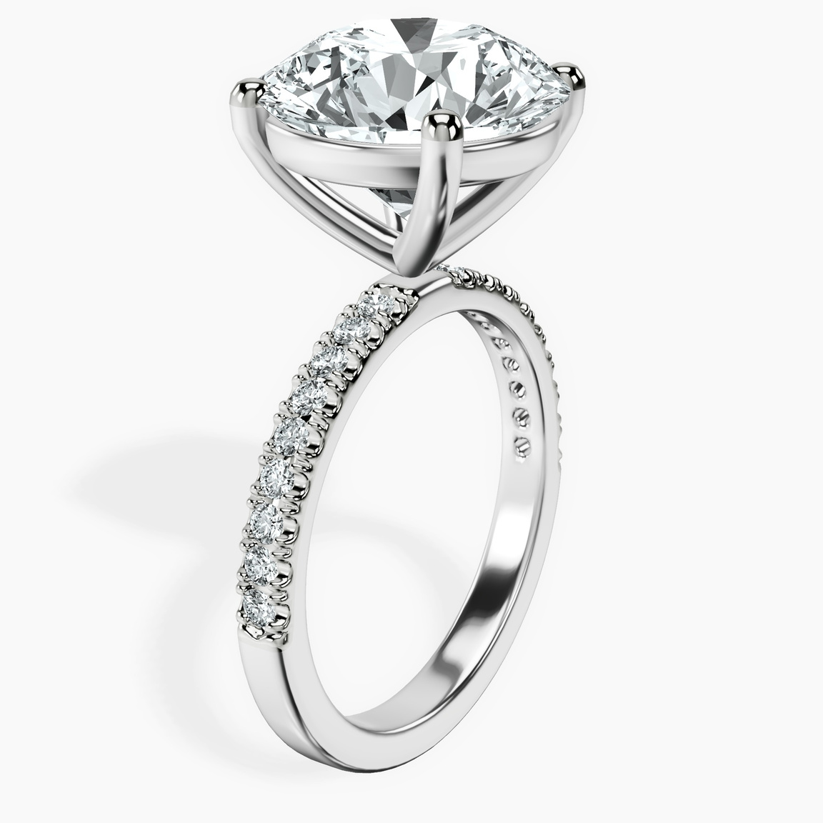 10kt White Gold Nomi Classic Eternity Lab Diamond Ring standing product image one